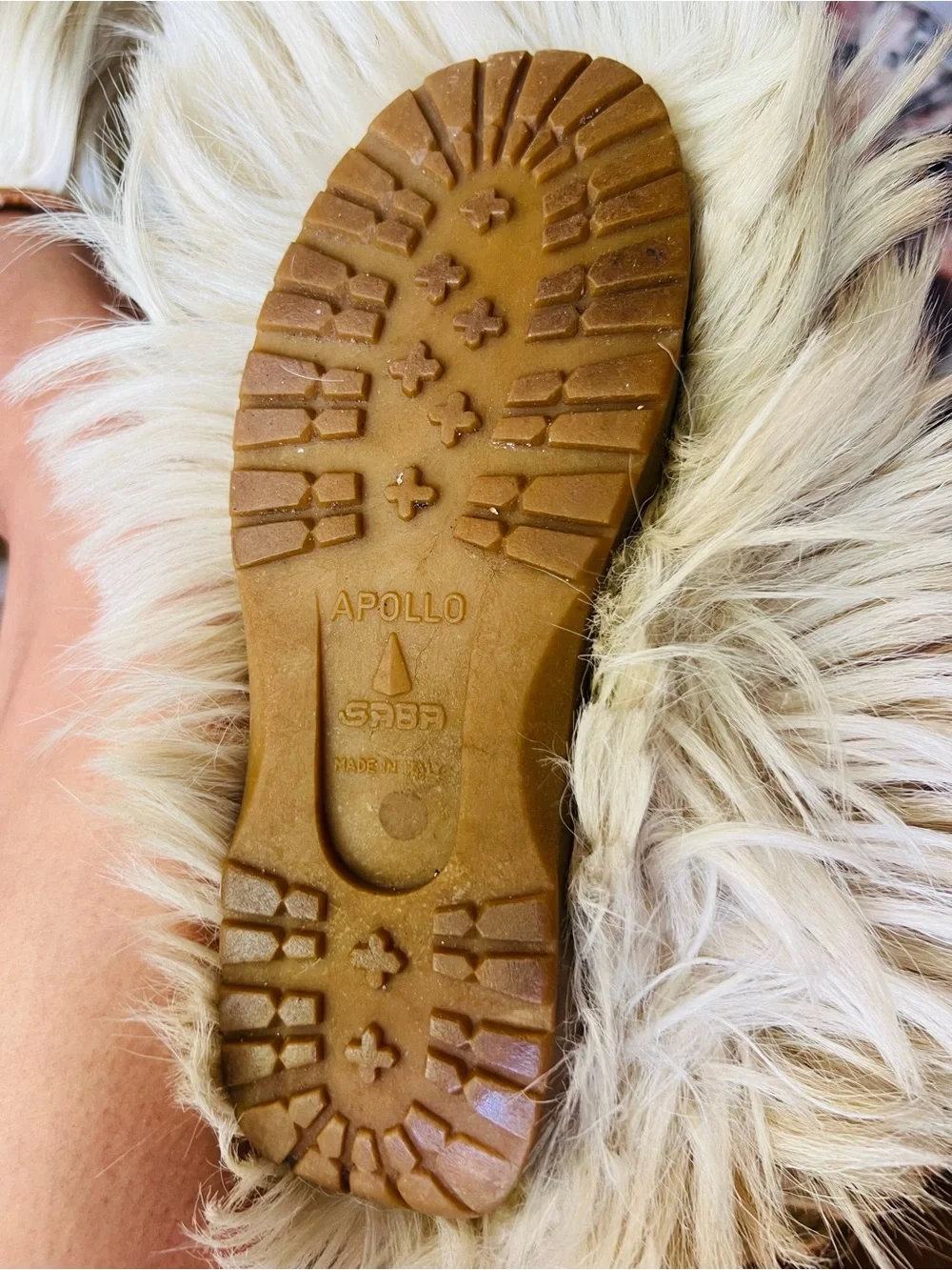 Genuine Goat fur and leather boots Like New! read below